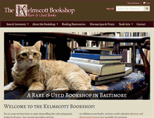 Tablet Screenshot of kelmscottbookshop.com